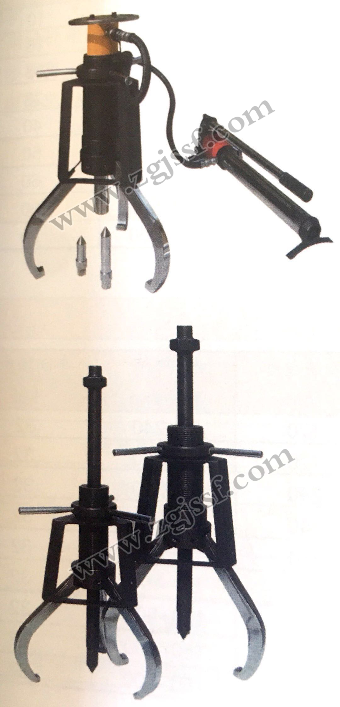 Hydraulic manual anti-skid puller